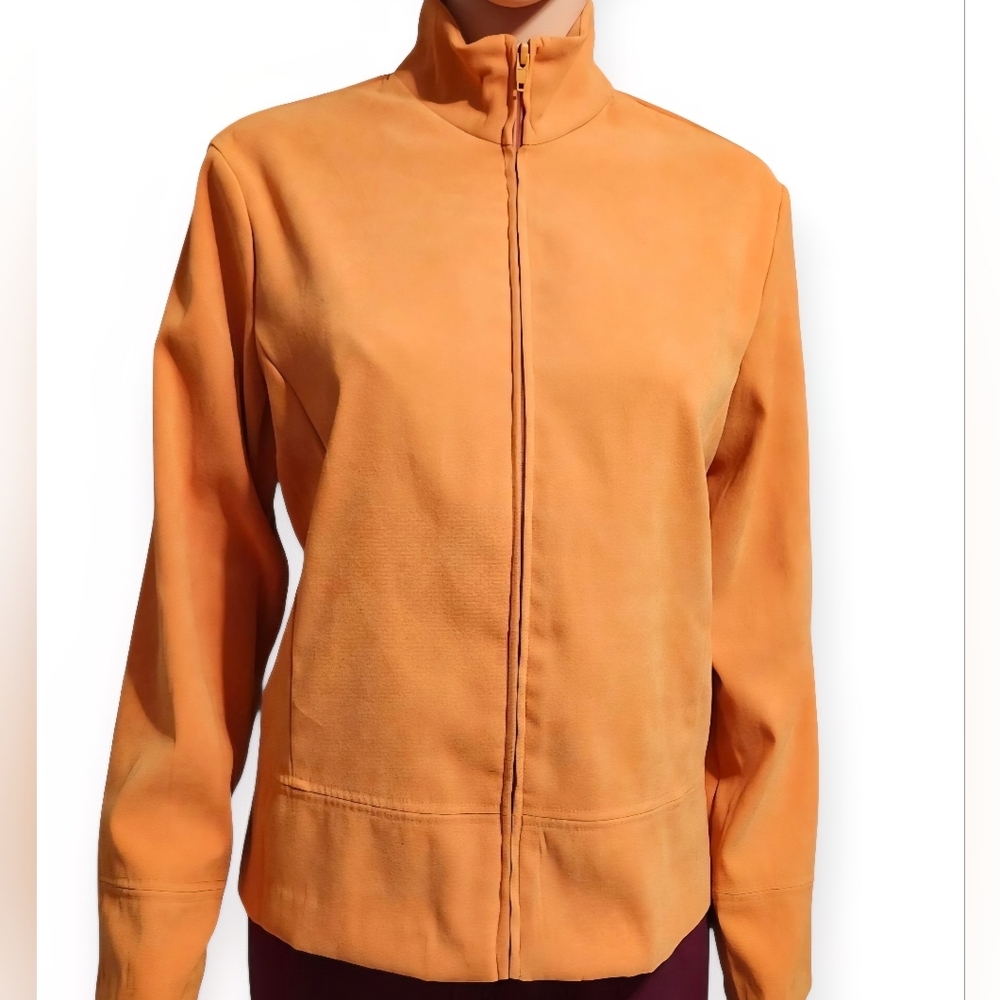 Women's Orange Bomber Jacket
